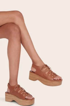 STAUD - QUINN PLATFORM TAN