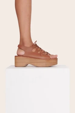STAUD - QUINN PLATFORM TAN