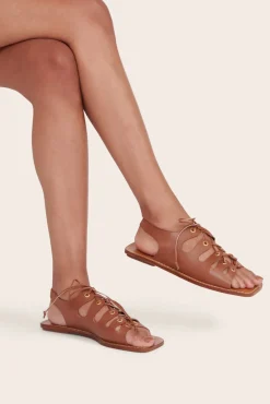 STAUD - QUINN SANDAL TAN