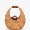 STAUD - RATTAN MOON BAG NATURAL