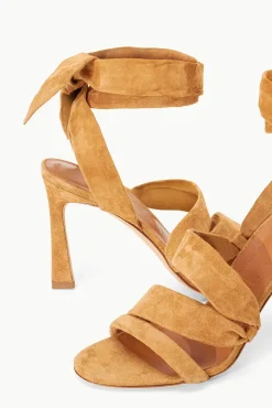STAUD - RELLIE HEEL SUEDE CASHEW