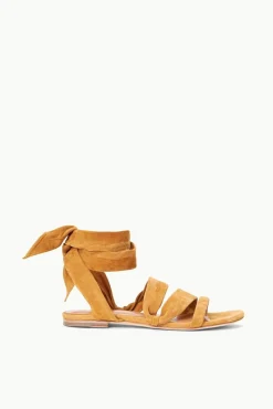 STAUD - RELLIE SANDAL SUEDE CASHEW