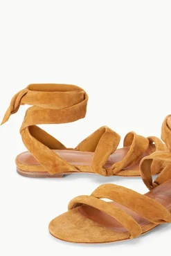 STAUD - RELLIE SANDAL SUEDE CASHEW