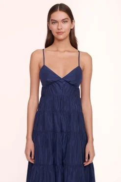STAUD - RIPLEY DRESS NAVY