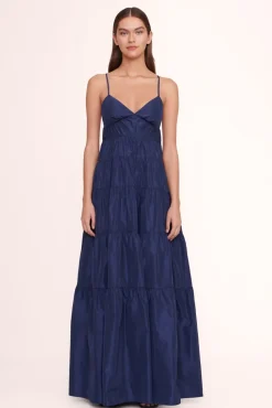 STAUD Occasion Dresses- RIPLEY DRESS NAVY