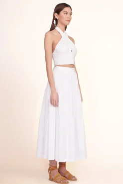 STAUD - SEA SKIRT WHITE
