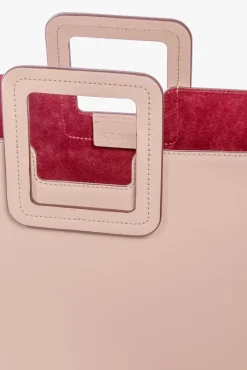 STAUD - SHIRLEY LEATHER BAG BLUSH