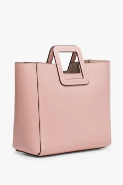 STAUD - SHIRLEY LEATHER BAG DARK BLUSH