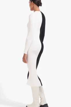 STAUD - SHOKO SWEATER BLACK WHITE