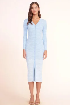 STAUD - SHOKO SWEATER FRENCH BLUE WHITE