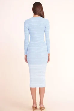 STAUD - SHOKO SWEATER FRENCH BLUE WHITE