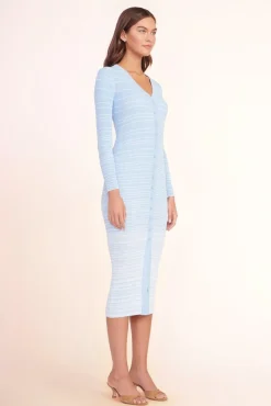 STAUD - SHOKO SWEATER FRENCH BLUE WHITE