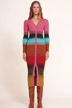 STAUD - SHOKO SWEATER MOSAIC STRIPE