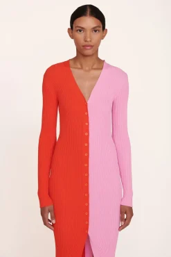 STAUD - SHOKO SWEATER POPPY ROSEBUD