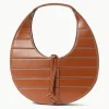 STAUD - SLATTED MOON BAG TAN