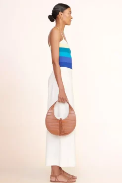STAUD - SLATTED MOON BAG TAN