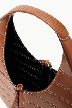 STAUD - SLATTED MOON BAG TAN