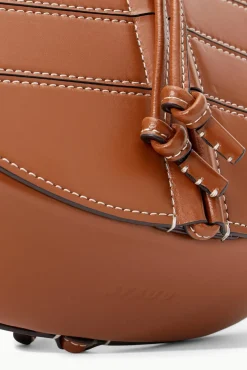 STAUD - SLATTED MOON BAG TAN