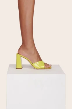 STAUD - SLOANE HEEL PATENT CITRON
