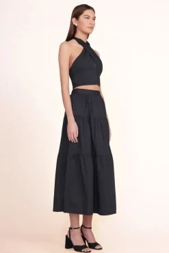 STAUD - SMOCKED KAI TOP BLACK