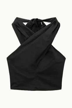 STAUD - SMOCKED KAI TOP BLACK
