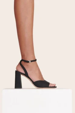 STAUD - SOLANGE HEEL GROSGRAIN BLACK
