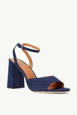 STAUD - SOLANGE HEEL GROSGRAIN NAVY