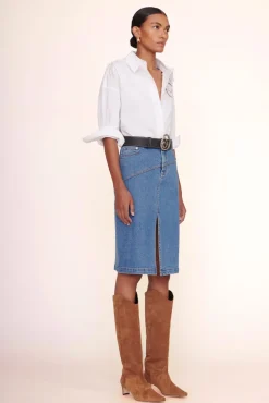 STAUD - SWIRL BUCKLE BELT BLACK