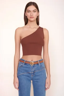 STAUD - SWIRL BUCKLE BELT TAN