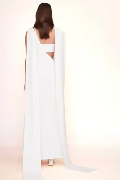 STAUD - TITANIUM DRESS WHITE
