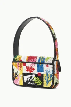 STAUD - TOMMY BAG CORAL PATCHWORK