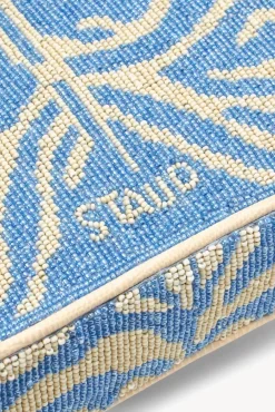 STAUD - TOMMY BEADED BAG LIGHT BLUE CREAM