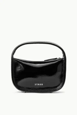 STAUD - VENICE CROSSBODY BLACK PATENT