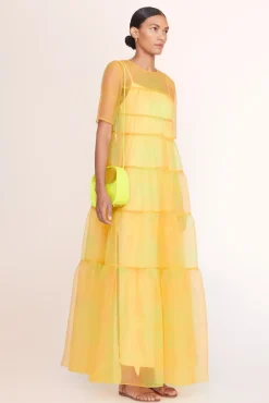STAUD - VENICE CROSSBODY PATENT CITRON
