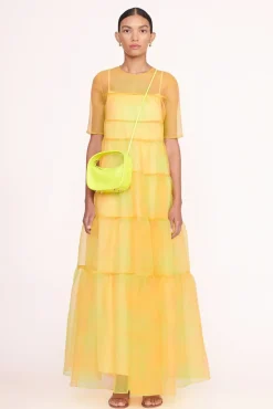 STAUD - VENICE CROSSBODY PATENT CITRON