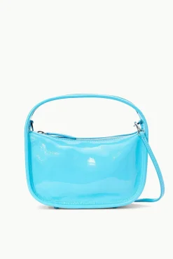 STAUD Occasion Dresses- VENICE CROSSBODY PATENT PACIFIC