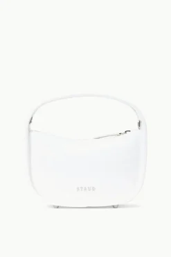 STAUD - VENICE CROSSBODY PATENT WHITE