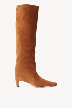 STAUD - WALLY BOOT TAN SUEDE