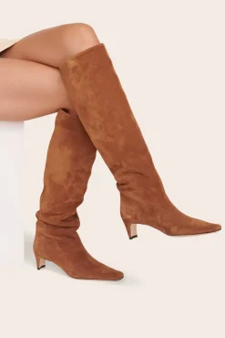 STAUD - WALLY BOOT TAN SUEDE