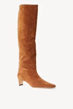 STAUD - WALLY BOOT TAN SUEDE