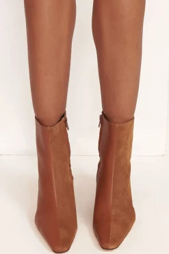 STAUD - WALLY SPLIT ANKLE BOOT TAN