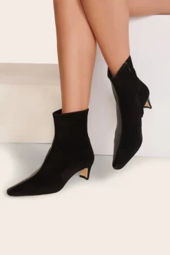 STAUD - WALLY SPLIT ANKLE BOOT BLACK