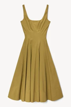 STAUD - WELLS DRESS KHAKI