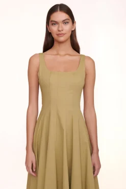 STAUD - WELLS DRESS KHAKI