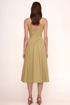 STAUD - WELLS DRESS KHAKI