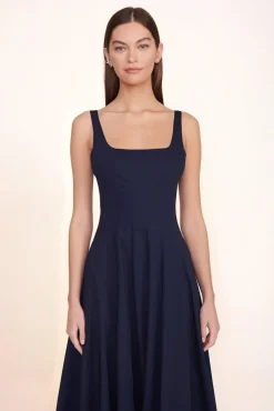 STAUD - WELLS DRESS NAVY