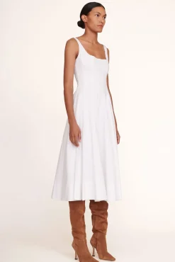 STAUD - WELLS DRESS WHITE