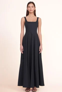 STAUD - WELLS MAXI DRESS BLACK
