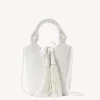 STAUD Bridal Accessories- ZOE BEADED BAG CREAM SWIRL